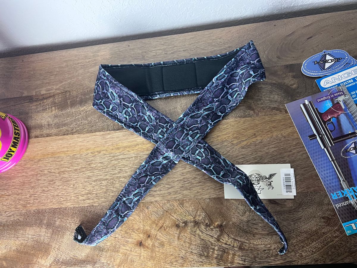Angel x  Bunkerking Paintball Headband - Flying Serpent - Vintage - Padded - NOS