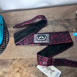 Angel x  Bunkerking Paintball Headband - Red Cheetah - Vintage - Padded - NOS