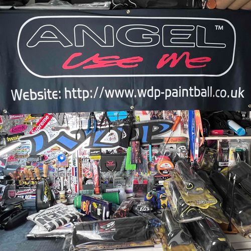 🔥 Vintage 🔥 WDP Angel World Cup C. 2000 Paintball Banner - VTG, Mint 