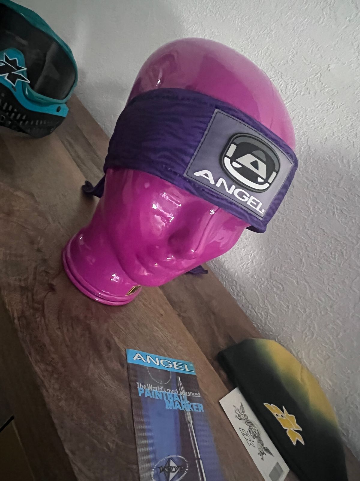 Angel x Bunkerking Paintball Headband - Purple - Vintage - Padded