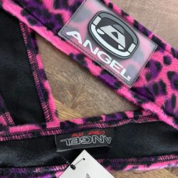 Angel x Bunkerking Paintball Headband - Pink Snow Leopard - Vintage - Padded