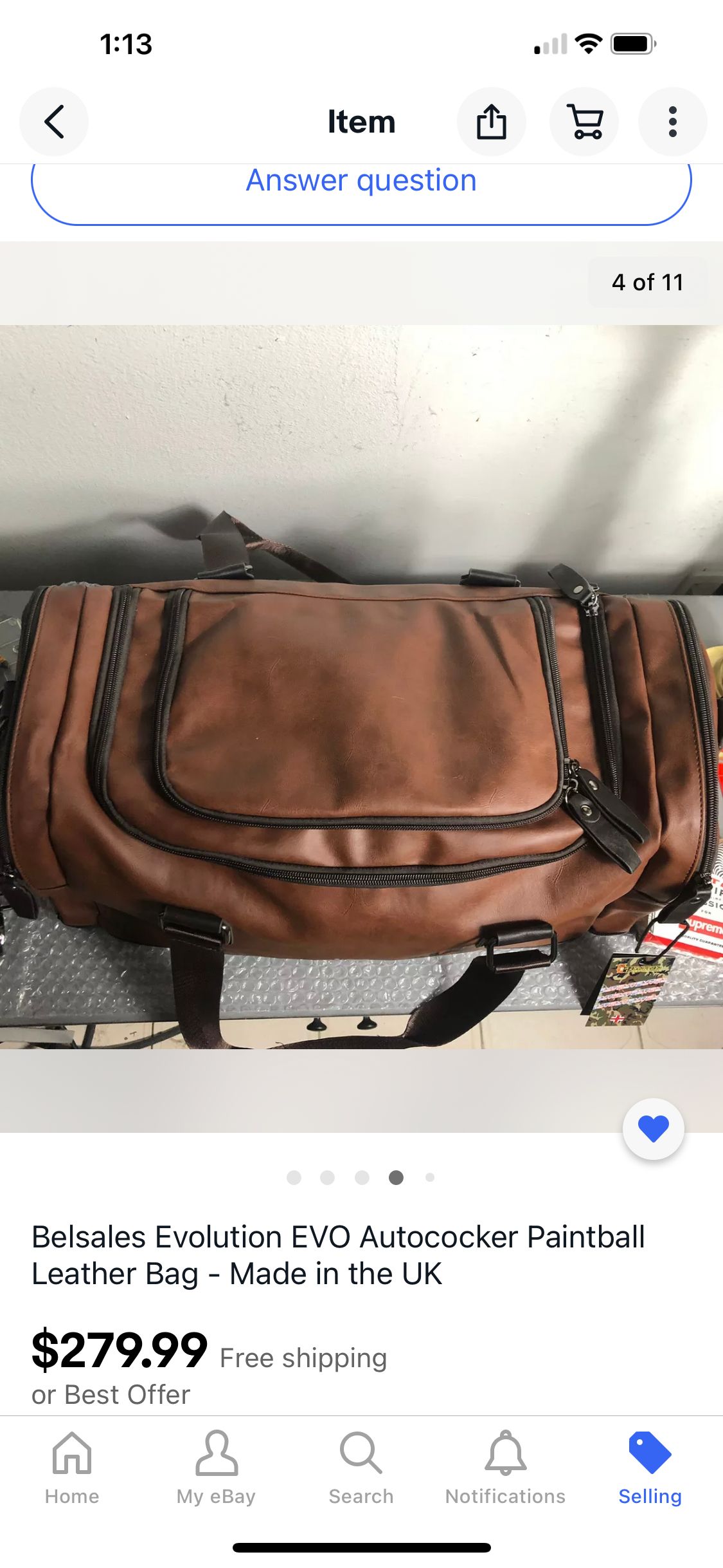 Belsales Gear Bag - New oldstock, new with tags