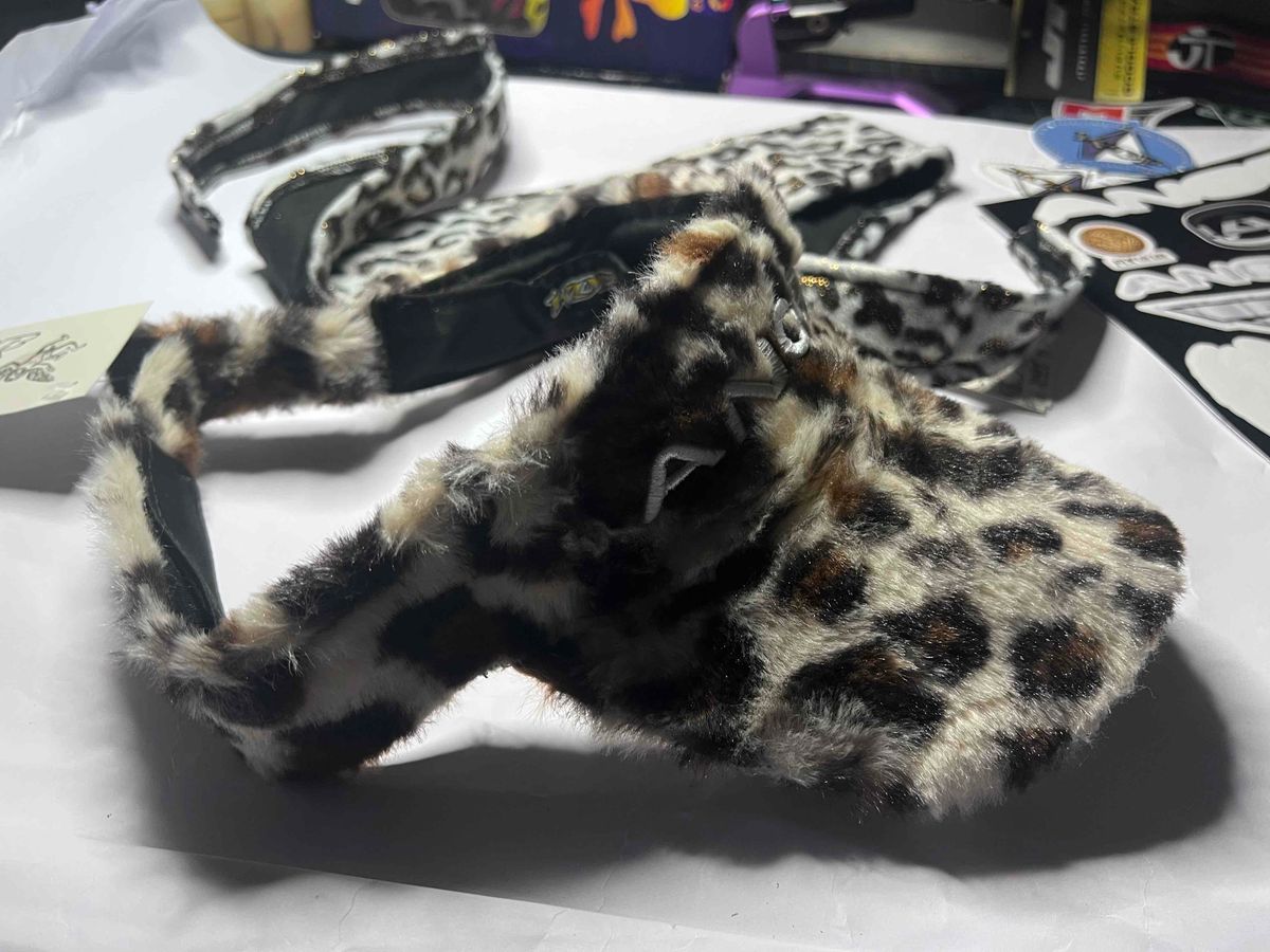 Angel Paintball Headband - SNOW LEOPARD VALHALLA + Angel Visor + Angel Sticker Sheet Lot