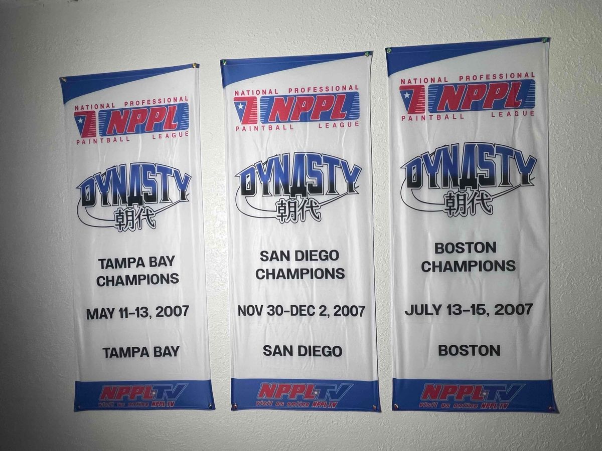 🔥Dynasty NPPL banners lot of 3🔥 vtg, mint memorabilia