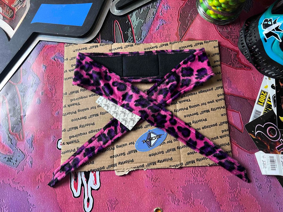 Angel x Bunkerking Headband - Pink Leopard