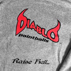 Vintage 🔥 Diablo Ironmen OG Paintball Hoodie - Size Large - New Oldstock, Vtg