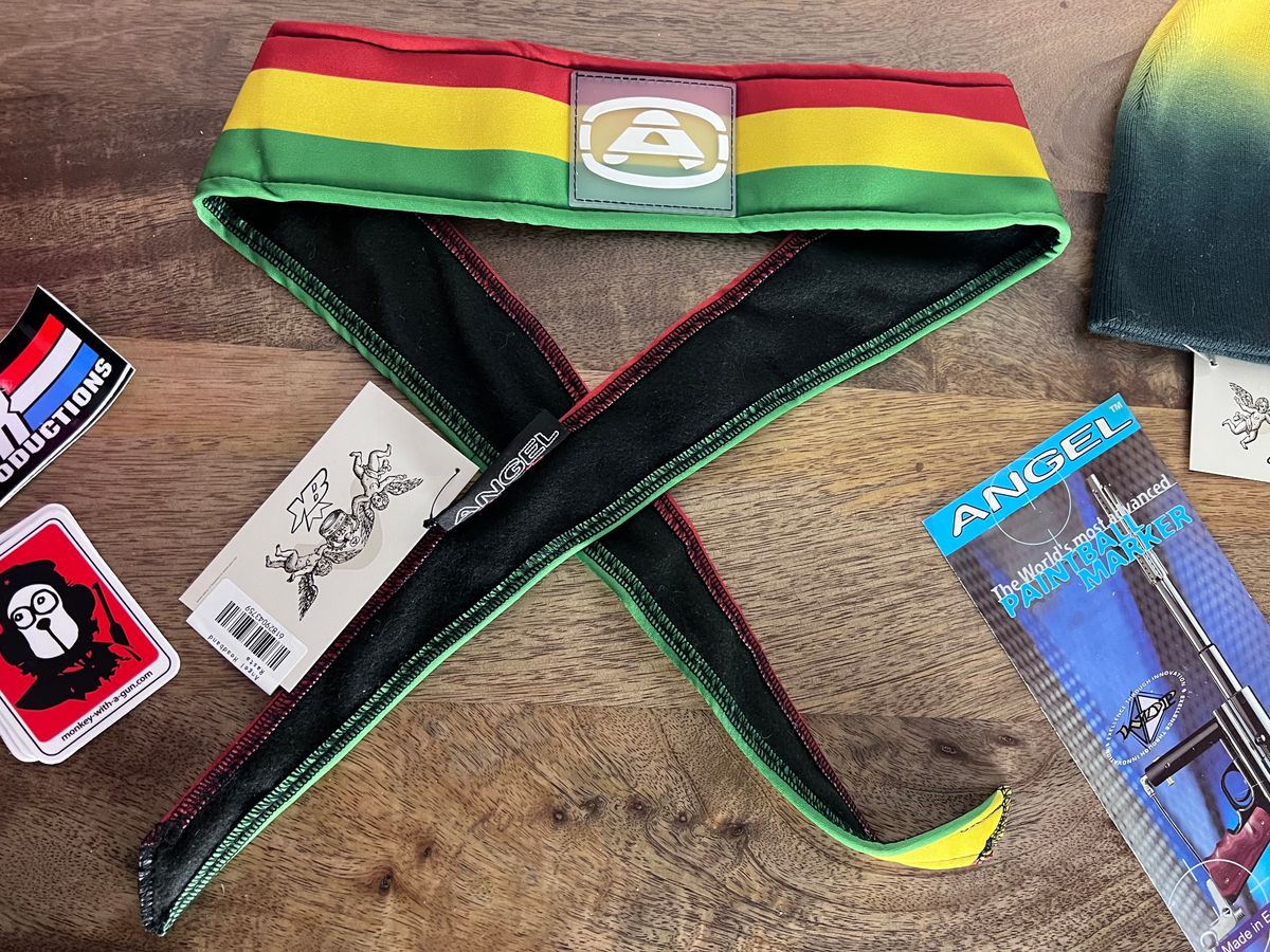 WDP x Bunkerking Rasta Headband - Padded - New oldstock, vtg