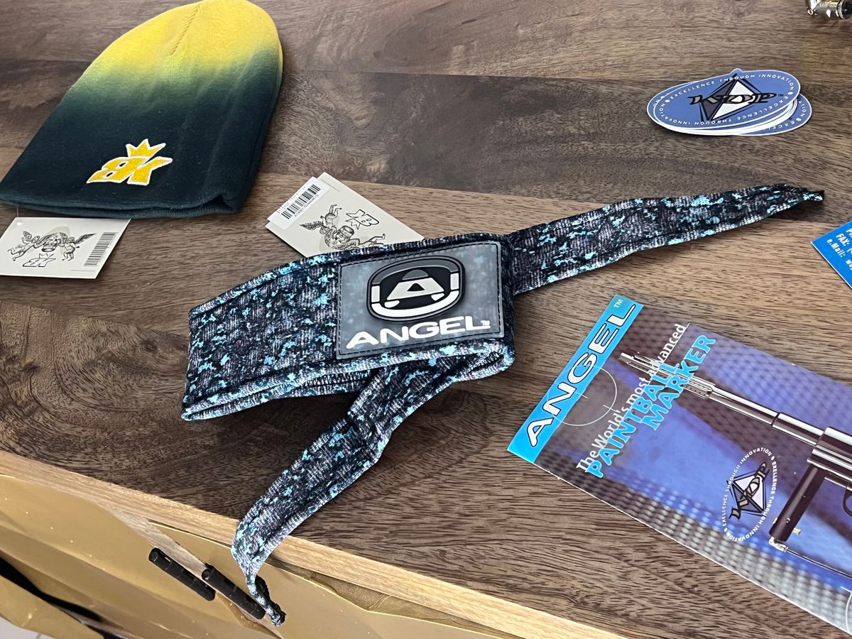 Angel x  Bunkerking Snake Paintball Headband - Vintage - Padded - New Oldstock