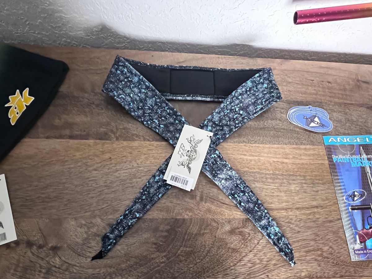 Angel x  Bunkerking Snake Paintball Headband - Vintage - Padded - New Oldstock
