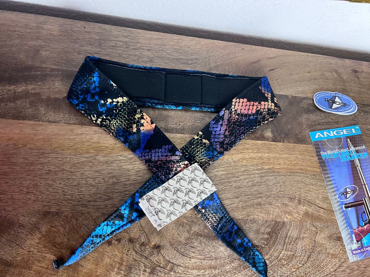 Angel x Bunkerking Paintball Headband - Sea Dragon - Vintage - Padded