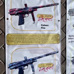 Planet Eclipse Angel Paintball banner - Vtg, mint