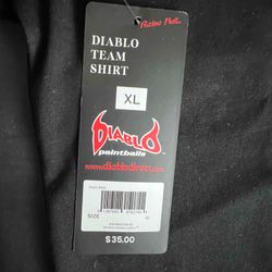 Vintage 🔥 Diablo Paintball OG Ironmen Paintball T-shirt  - Size XL  
