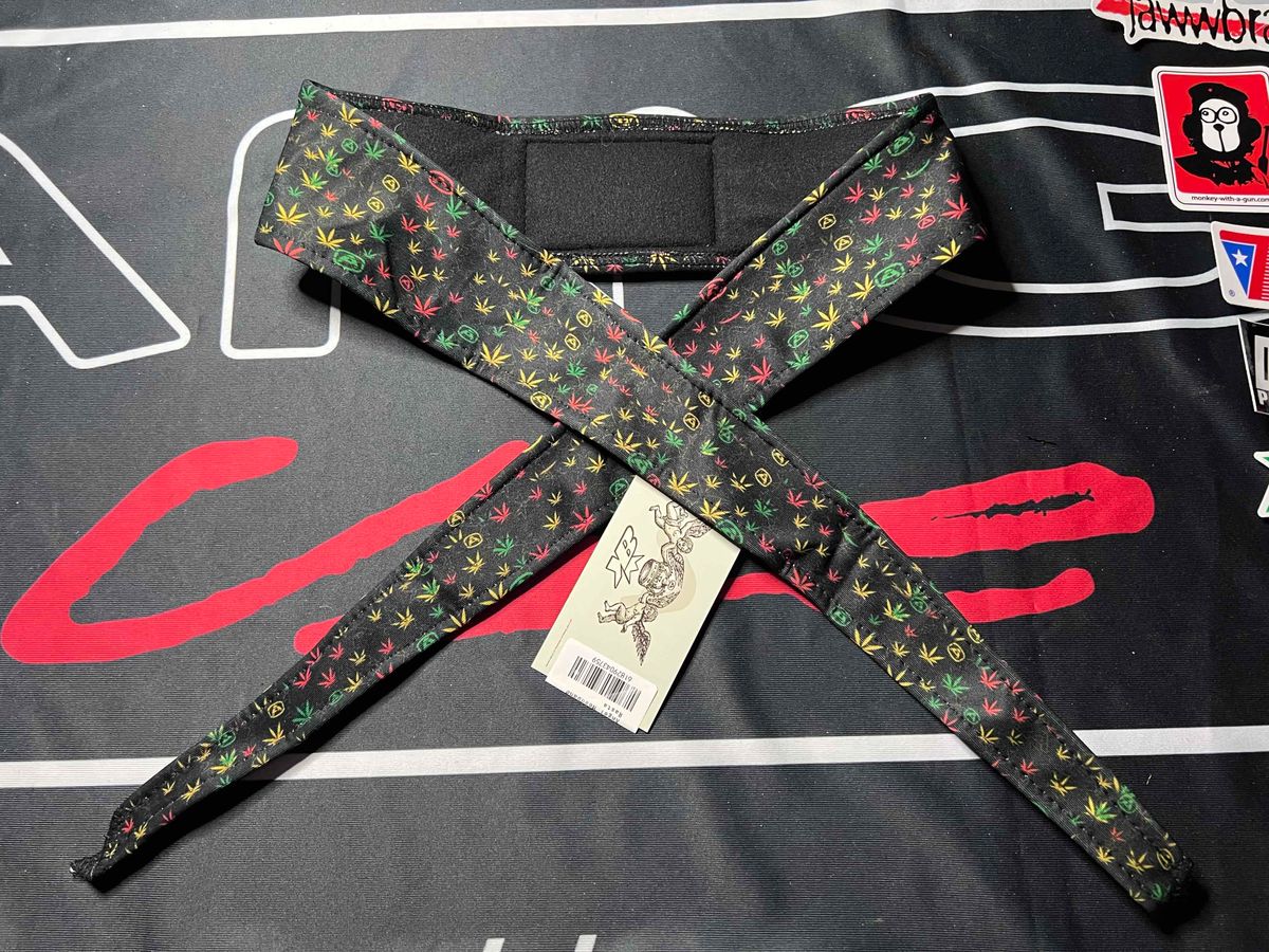 Angel X Bunkerking Headband - Rasta  - New oldstock