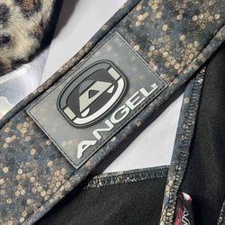 Angel Paintball Headband - Green/gold Camo + Angel Visor + Sticker Sheet Lot