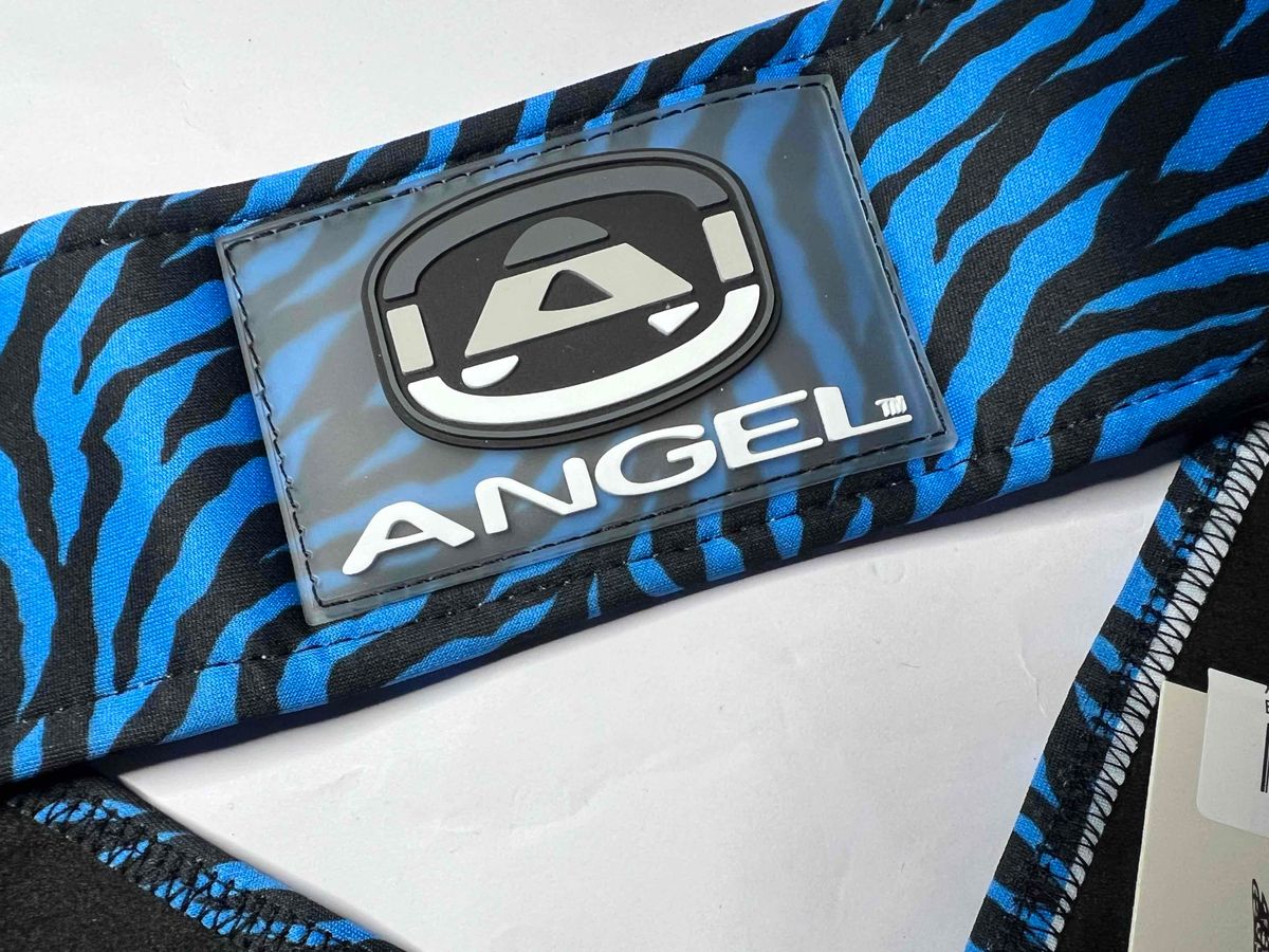Angel Paintball Headband - BLUE TIGER + Angel Visor + Angel Sticker Sheet Lot