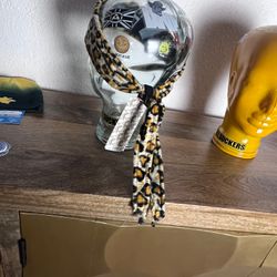 Angel x Bunkerking Paintball Headband - Gold Snow Leopard - Vintage - Padded