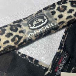 Angel Paintball Headband SNOW LEOPARD + Visor + Vintage Sticker Lot