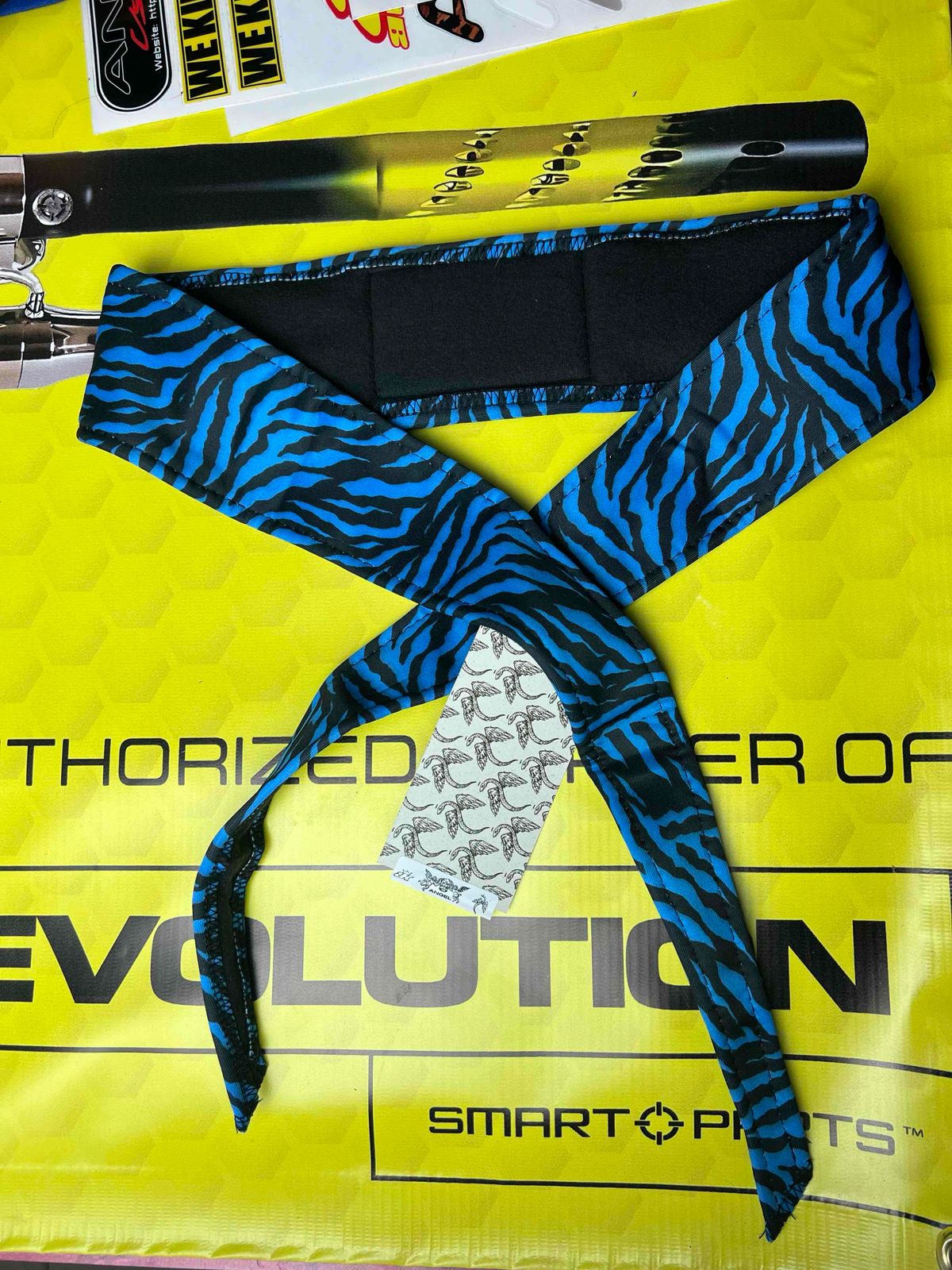 Angel x Bunkerking Headband  - BLUE TIGER