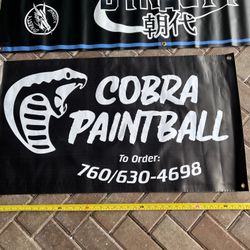 Cobra Angel Paintball Banner- VTG, Mint