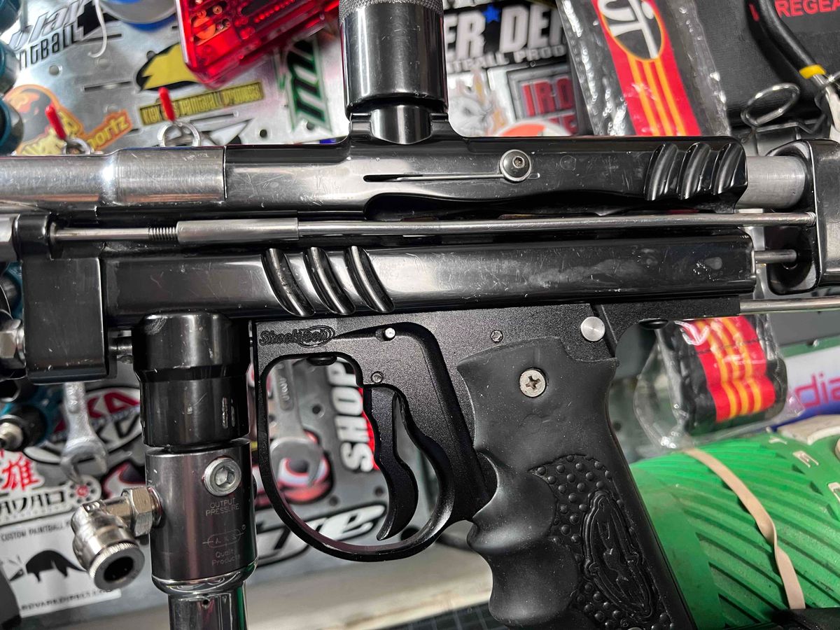 Freeflow Millennium Autococker Paintball Marker  - Vtg, Undrilled, Player’s Gun