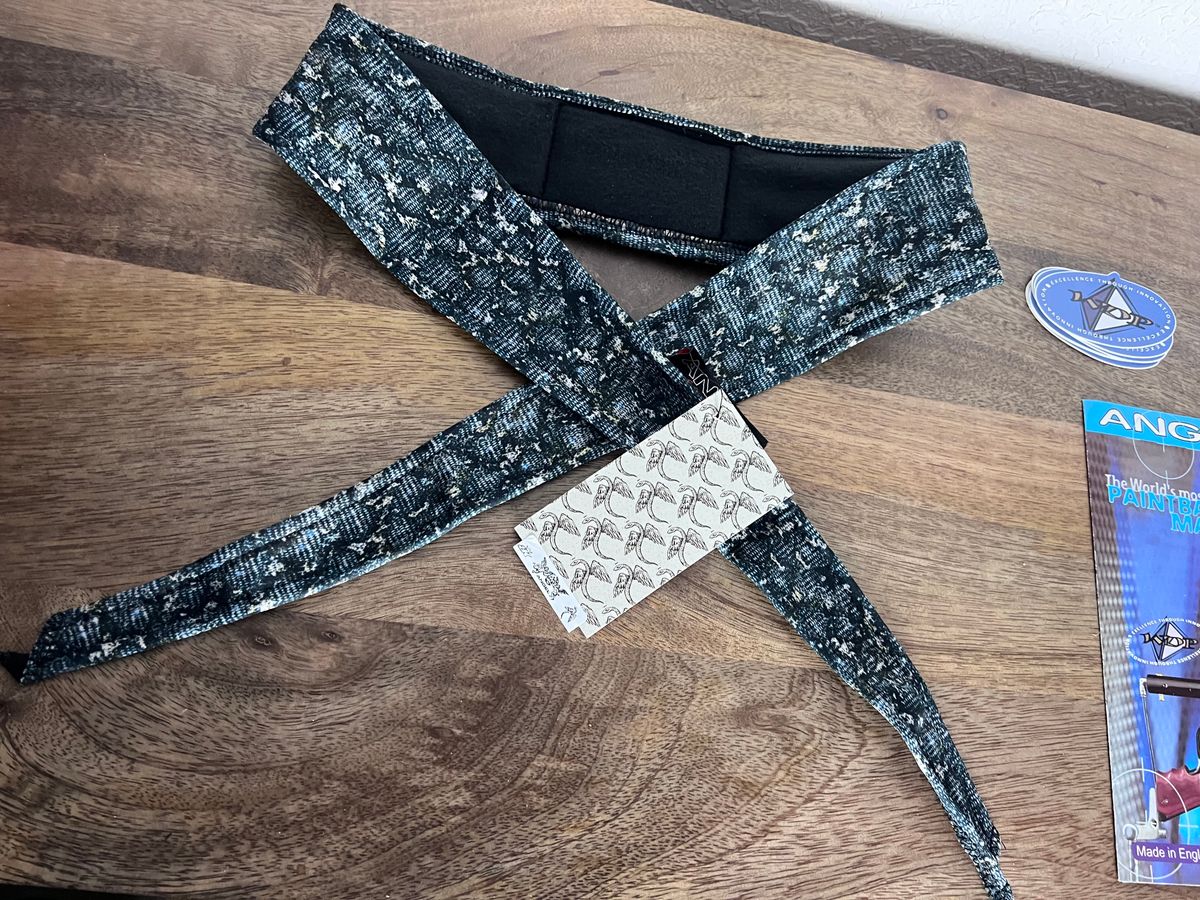 Angel x  Bunkerking Snake Paintball Headband - Vintage - Padded - New Oldstock