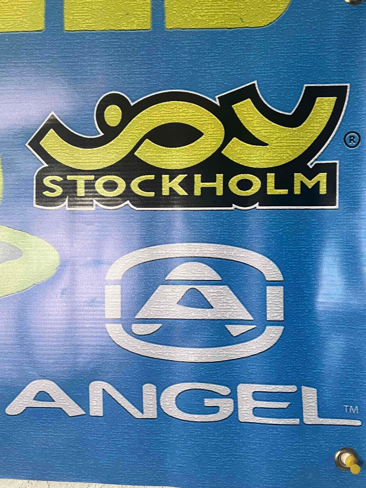 WDP Angel Joy Division Banner c. 2004 + Diablo TonTon XXL white shirt