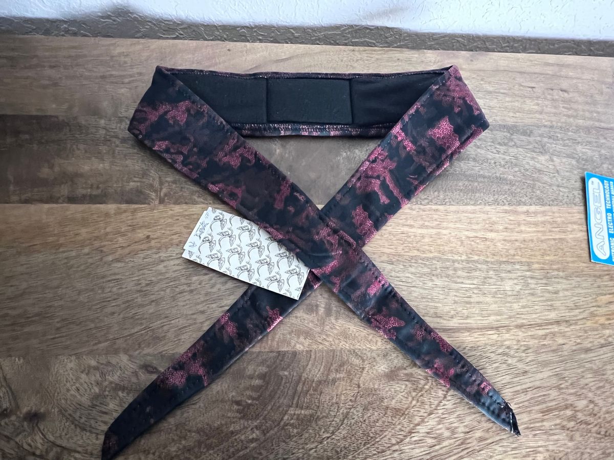 Angel x  Bunkerking Paintball Headband - Crimson Camo - Vintage - Padded - New Oldstock