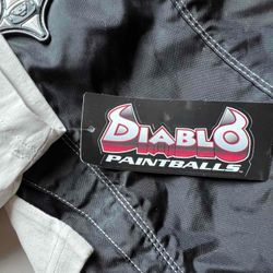 Vintage 🔥 Diablo Ironmen Paintball T Shirt - Size XL  - NOS - Bonus Stickers