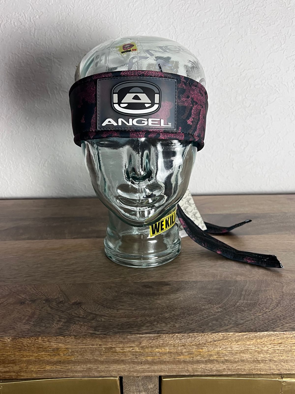 Angel x  Bunkerking Paintball Headband - Crimson Camo - Vintage - Padded - New Oldstock