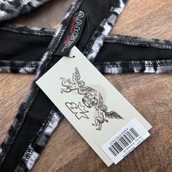 Angel x Bunkerking Paintball Headband - Grey Snow Leopard - Vintage - Padded