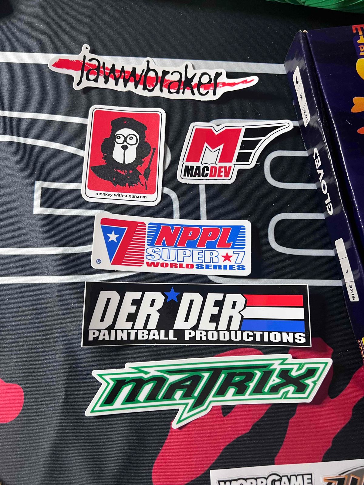 Paintball Vtg Stickers Lot (6 Stickers) 