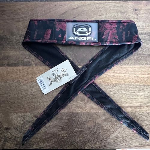 Angel x  Bunkerking Paintball Headband - Crimson Camo - Vintage - Padded - New Oldstock