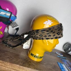 Angel x  Bunkerking Leopard Paintball Headband - Vintage - Padded - New Oldstock