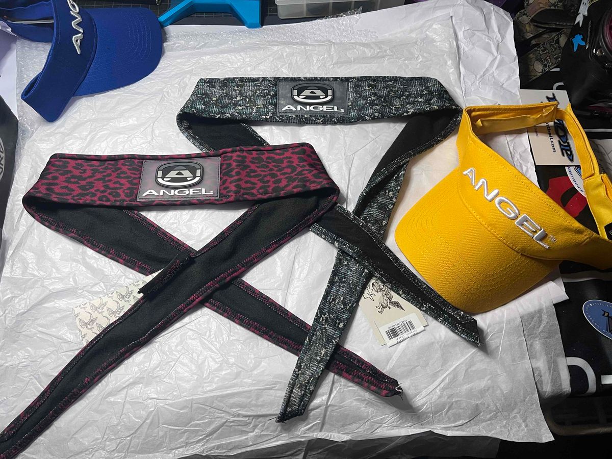 Angel x Bunkerking headband lot + visor -  Black Friday Promo