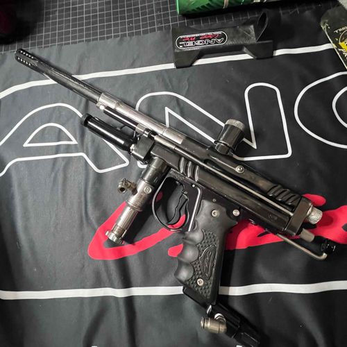 Freeflow Millennium Autococker Paintball Marker  - Vtg, Undrilled, Player’s Gun