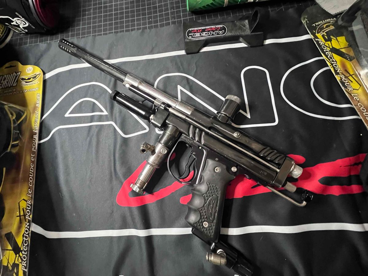 Freeflow Millennium Autococker Paintball Marker  - Vtg, Undrilled, Player’s Gun