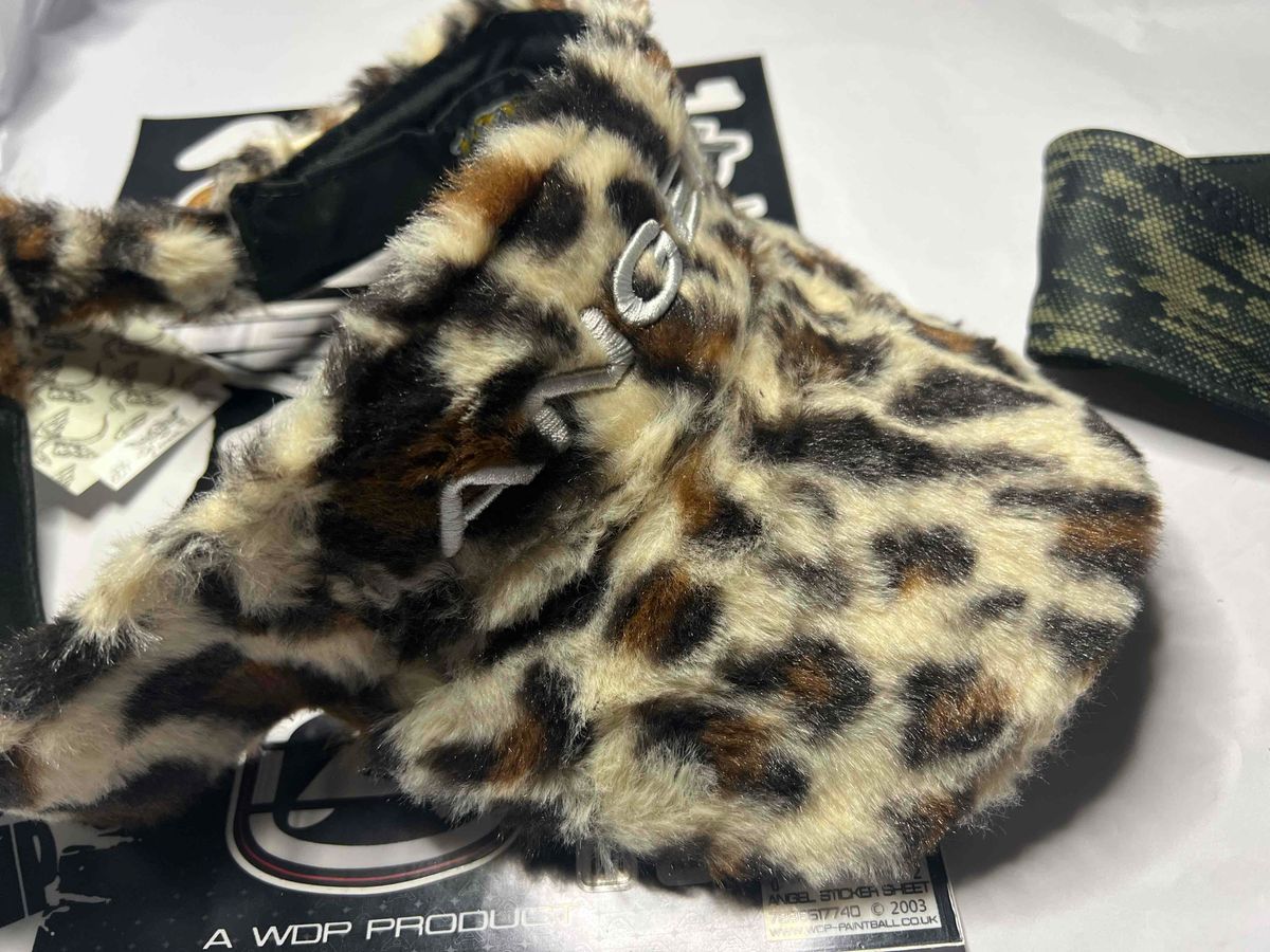 Angel Paintball Headband - Green Digicamo + Angel Visor + Sticker Sheet Lot