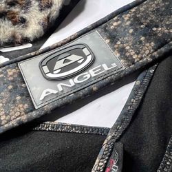 Angel Paintball Headband - Green/gold Camo + Angel Visor + Sticker Sheet Lot