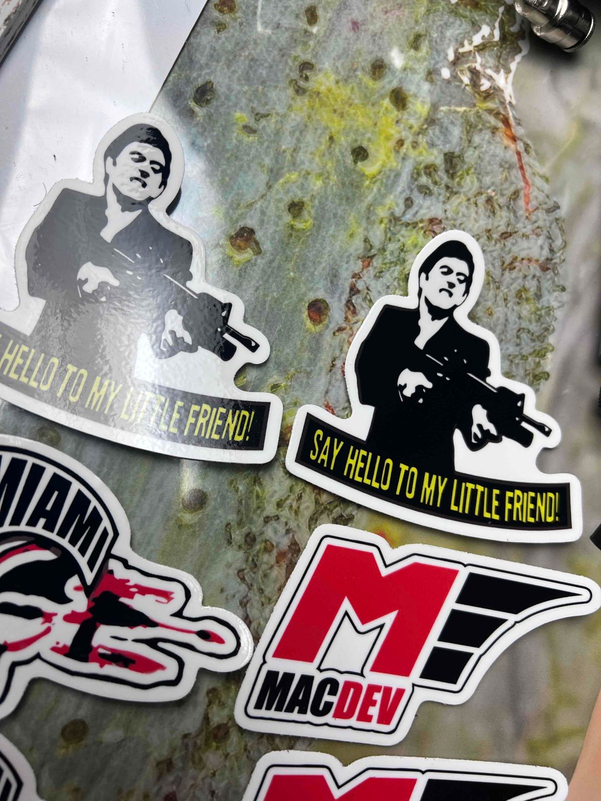 MacDev Miami Rage NPPL ( 7 stickers ) new oldstock, mint