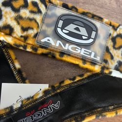 Angel x Bunkerking Paintball Headband - Gold Snow Leopard - Vintage - Padded