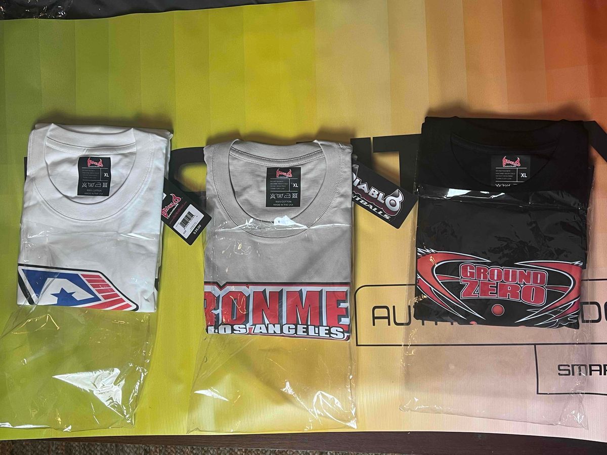 Diablo Ironmen, All Americans, & Ground Zero T Shirt Lot - Size XL - 3 Shirts