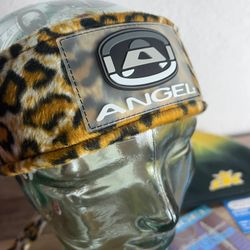 Angel x Bunkerking Paintball Headband - Gold Snow Leopard - Vintage - Padded