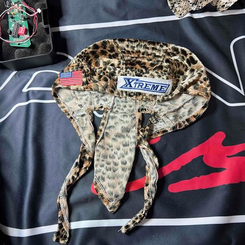 🔥 System X Paintball Head Wrap - Leopard - Vintage, New Oldstock 🔥 Autococker