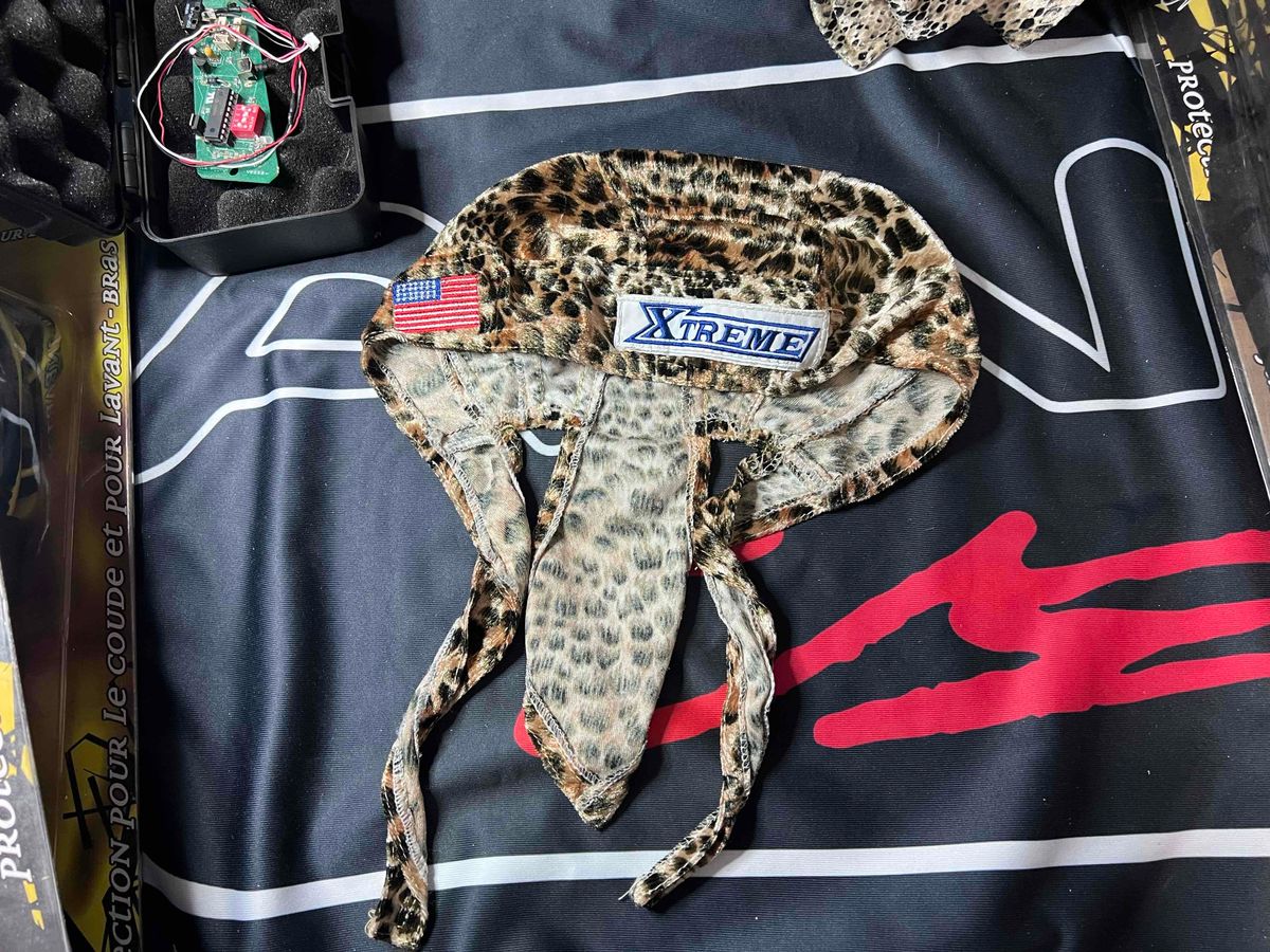 🔥 System X Paintball Head Wrap - Leopard - Vintage, New Oldstock 🔥 Autococker