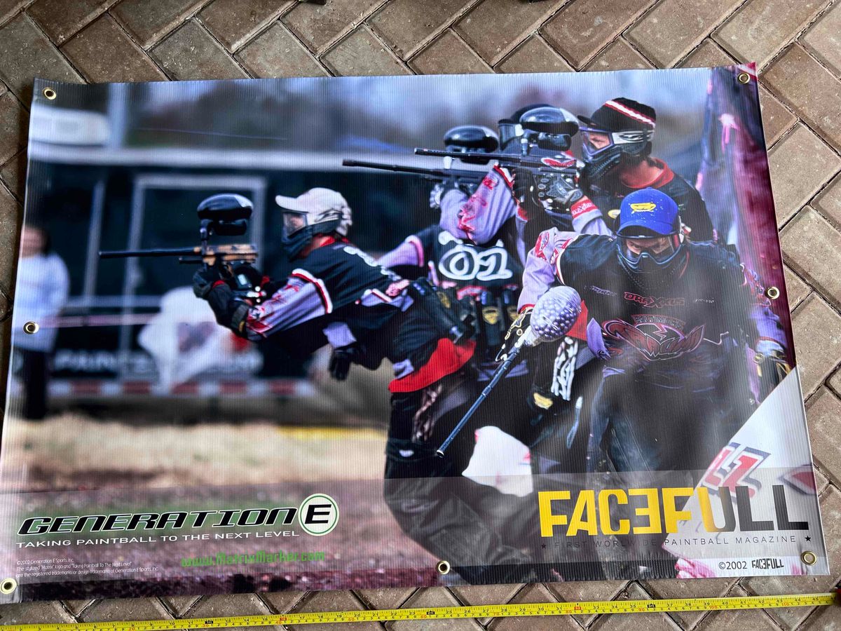 Generation E Trauma Matrix Paintball Banner - Vtg, mint