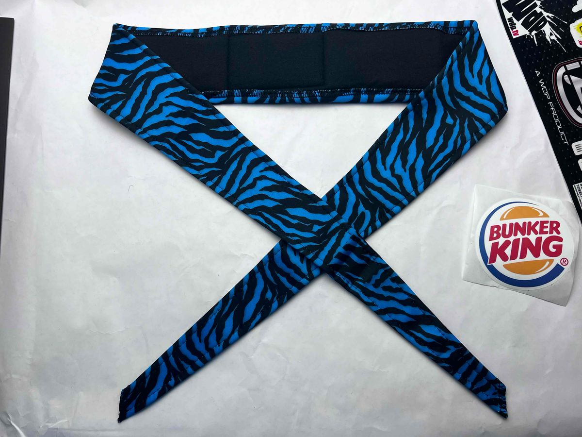Angel X Bunkerking Headband - Blue Tiger