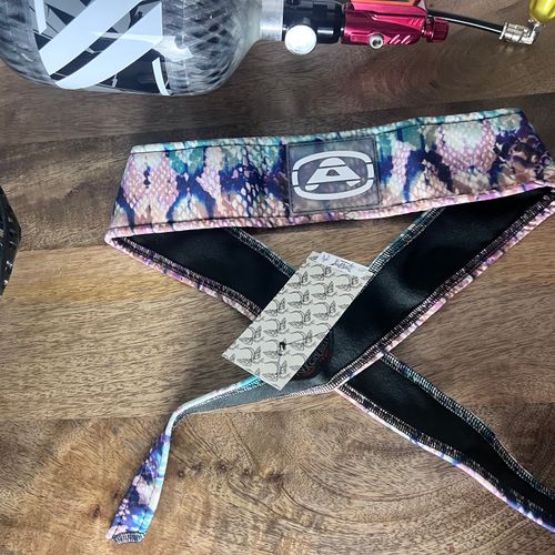 Angel x  Bunkerking Paintball Headband - Cosmic Serpent - Vintage - Padded - NOS