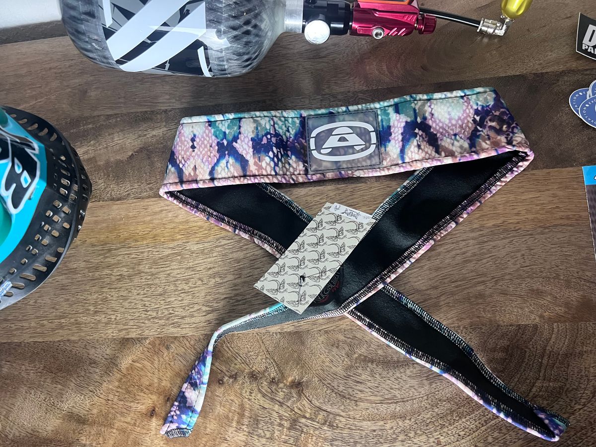 Angel x  Bunkerking Paintball Headband - Cosmic Serpent - Vintage - Padded - NOS