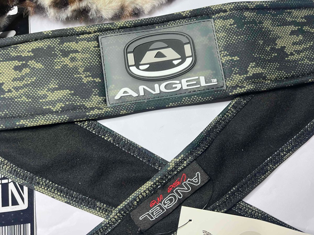 Angel Paintball Headband - Green Digicamo + Angel Visor + Sticker Sheet Lot