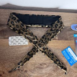 Angel x  Bunkerking Leopard Paintball Headband - Vintage - Padded - New Oldstock